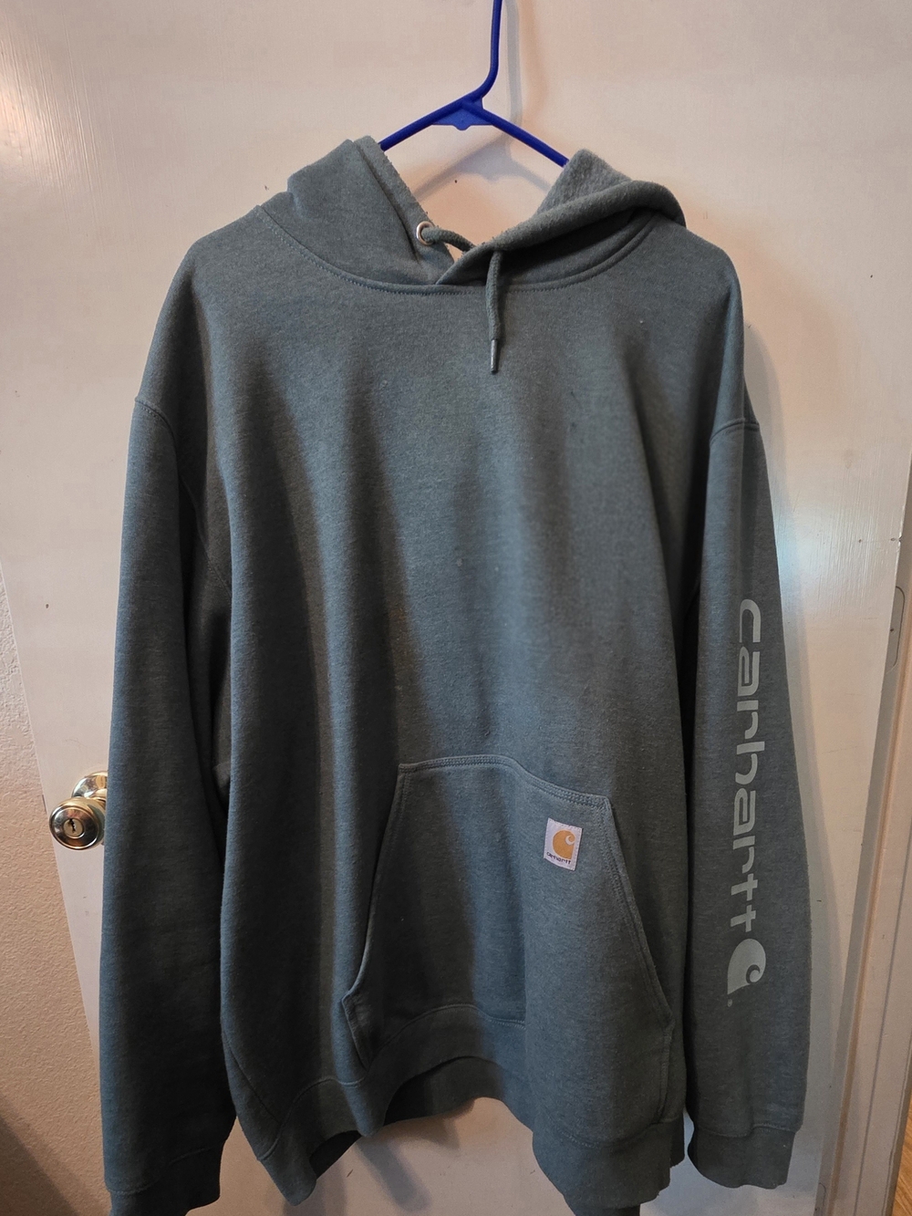 Carhartt Hooded Sweatshirt in Slate Gray-Green